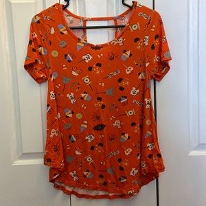 Disney Halloween top, size XS, cut-out on back of top